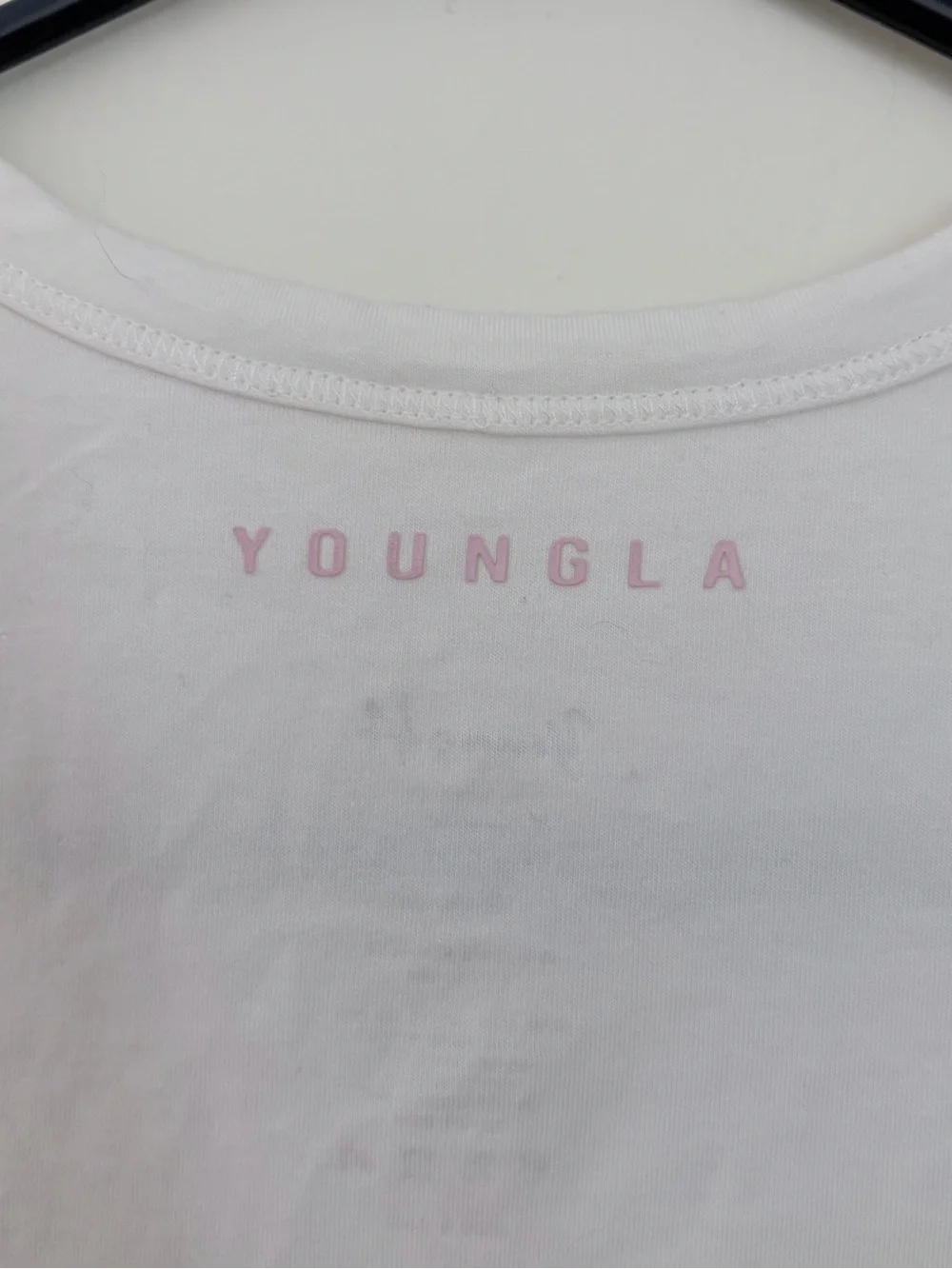 YOUNGLA Women's Cropped Muscle Tank Top
